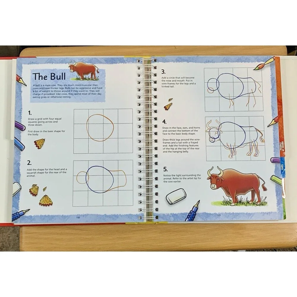 YOU CAN DRAW Learn Over 100 Drawings 8 Books Cars Animals Sea Insects Cartoon